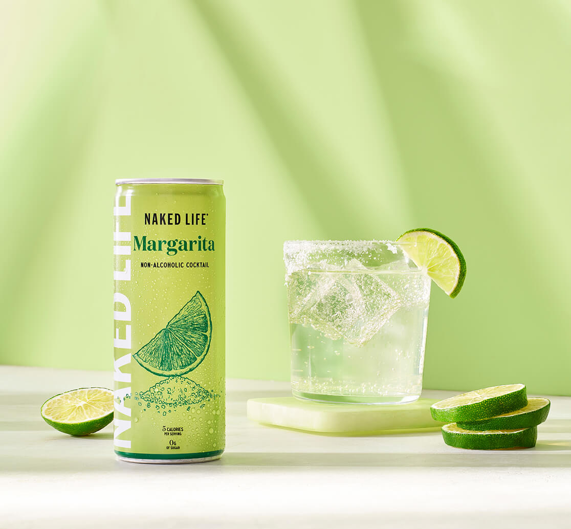 Naked life non alcoholic margarita cocktail